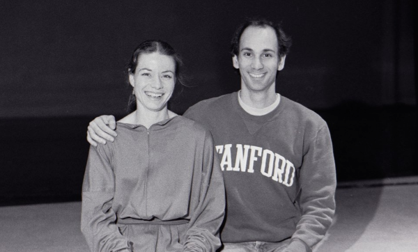 Des Moines Ballet in 1989: balletmistress Gigi Oerter and artistic director Kennet Oberly.
